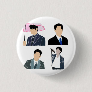 K-Drama Male Leads 3 Cm Round Badge