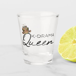 K-Drama Queen with Korean Crown SOJU Shot Glass