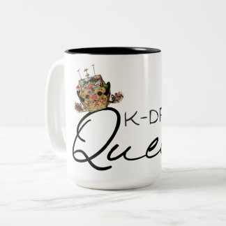 K-Drama Queen with Korean Crown Two-Tone Coffee Mug