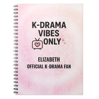 K-Drama Vibes Only Personalized Notebook