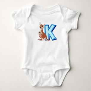 K for Kangaroo Baby Bodysuit