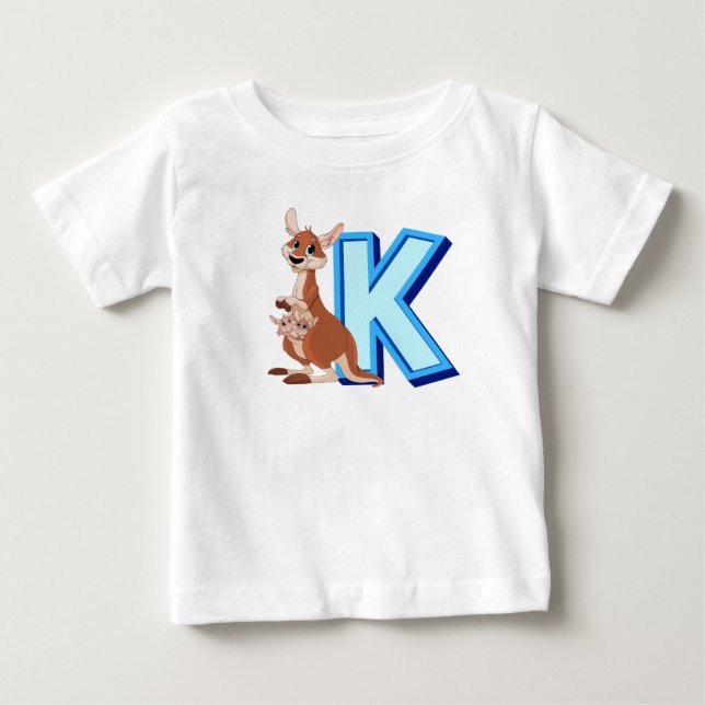 K for Kangaroo Baby T-Shirt (Front)