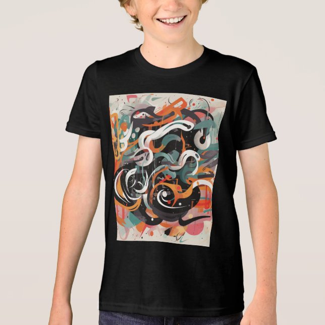 K-Hip Hop Fusion Tri-Blend Shirt (Front)