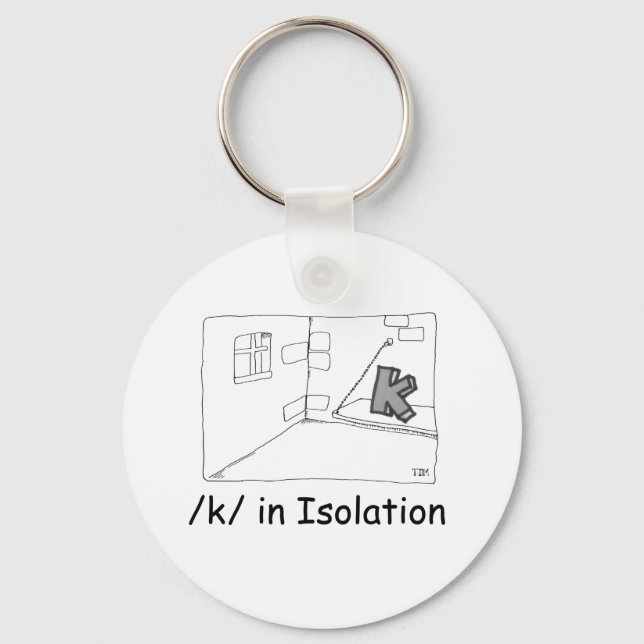 K In Isolation Key Ring (Front)