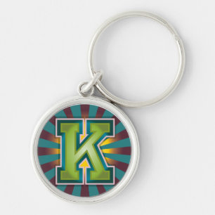 'K' Initial Key Ring
