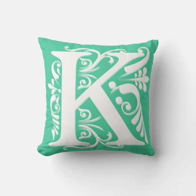 K Initial letter Monogram - Cushion (Front)