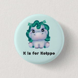 K is for Kelppo 3 Cm Round Badge
