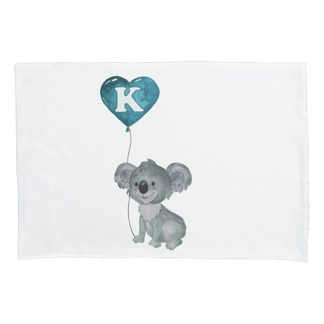 K is for KOALA Pillowcase (Front)