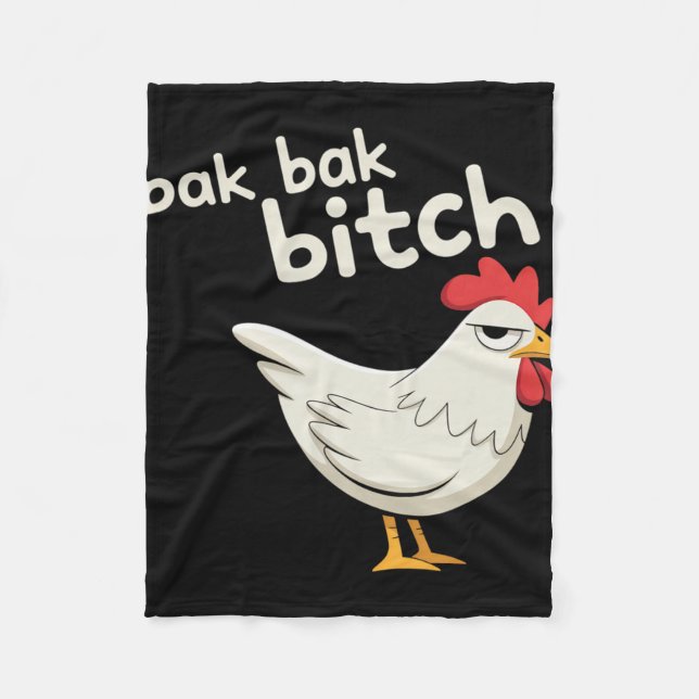 K K Typical Sound Chicken  Fleece Blanket (Front)