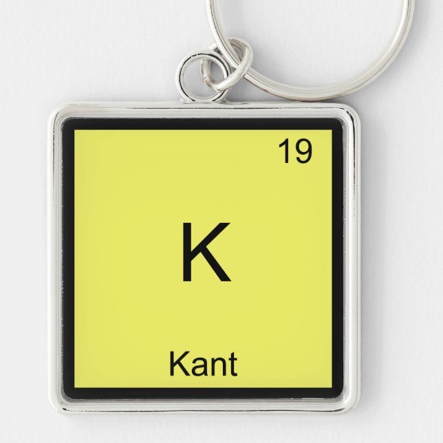 K - Kant Funny Element Chemistry Symbol Tee Key Ring (Front)