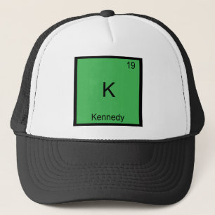 K - Kennedy Funny Chemistry Element Symbol T-Shirt Trucker Hat