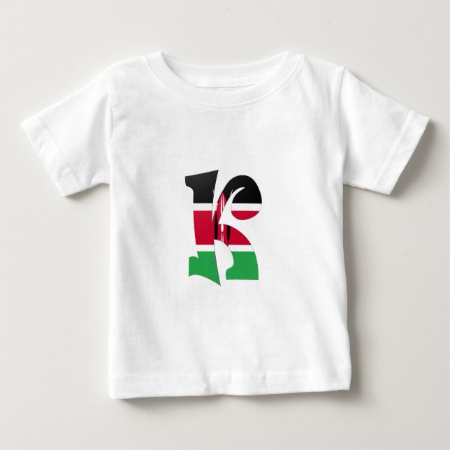 K (Kenya) Baby T-Shirt (Front)