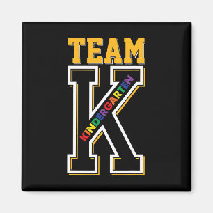 K Kindergarten Teacher Student Back To School Firs Magnet