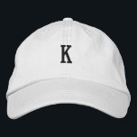 K -Letter Monogram impressive-Hat Stylish Handsome Embroidered Hat<br><div class="desc">K -Letter Monogram impressive-Hat Stylish Handsome Embroidered Baseball Cap. Introducing our exquisite Embroidered Hat – a true blend of style, comfort, and craftsmanship. This meticulously crafted accessory is designed to elevate your look while providing you with the utmost comfort. This Hat/Cap you can able to Edit or change the Text....</div>