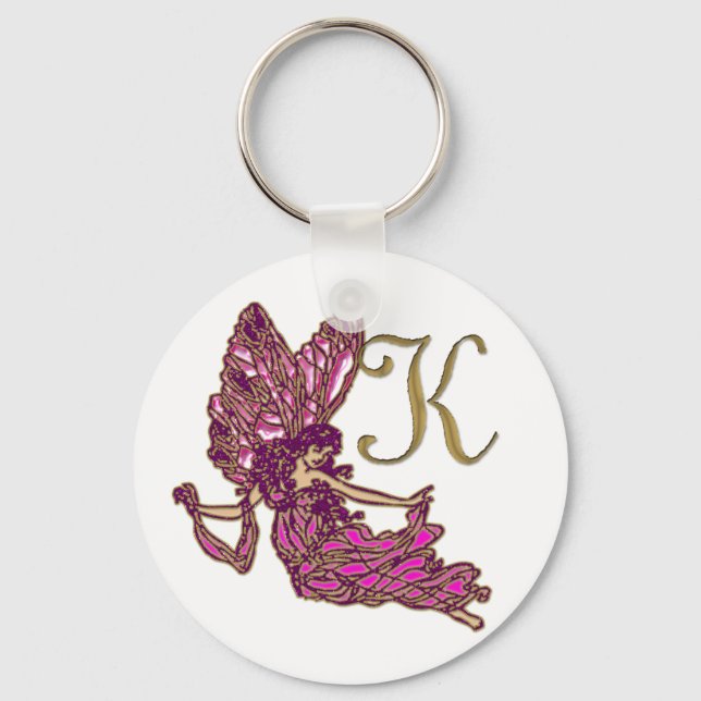 K  Monogram Key Ring (Front)