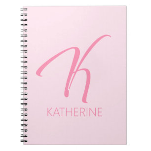 K Monogram Personalised Notebook