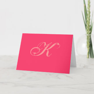 K NOTE CARD