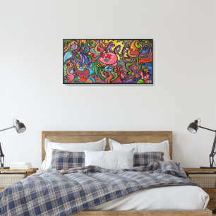 K.O. By Squid Fear City (2.5) Canvas Print