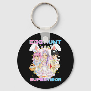 K-p Easter Bunny Egg Hunt Supervisor Funny Mum Key Ring