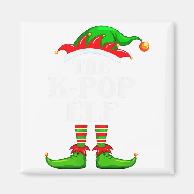 K-p Elf Matching Family Group Christmas Party Pyja Magnet (Front)