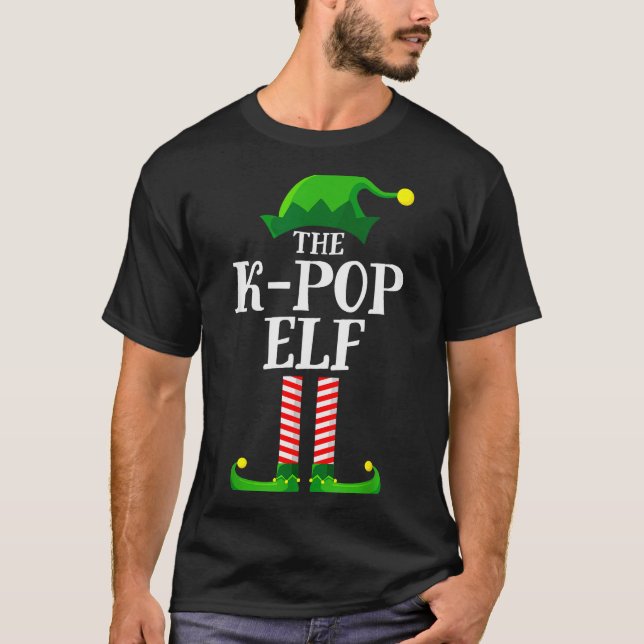 K-p Elf Matching Family Group Christmas Party Pyja T-Shirt (Front)