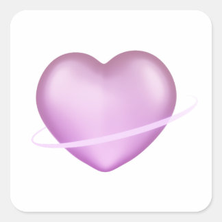 K-Pop 3D Heart Square Sticker