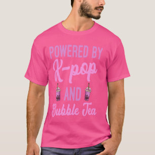 K-Pop & Bubble Tea Heart K-Drama Korean Pop Music T-Shirt