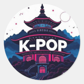 K-POP CLASSIC ROUND STICKER