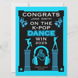 K-Pop Dance Competition Winner Congratulations