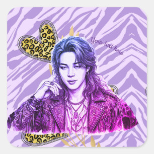 k pop editable icon style square sticker