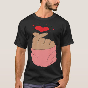 K Pop Finger Heart Hand Sign K Pop T-Shirt