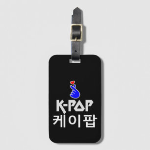 K-Pop Finger Heart: Show Your Love Luggage Tag
