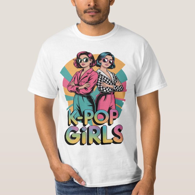 K Pop Girls Cute Funny T-Shirt Gift For Him Her Ma (Front)