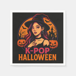 k-pop halloween napkins