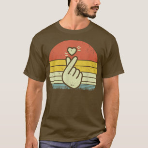 K-pop Hand Symbol Heart K-drama Korean Pop Music F T-Shirt