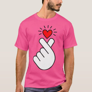 K-Pop Heart K Pop Musik Korea Kpop Symbol Finger H T-Shirt