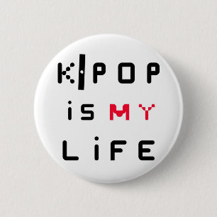 K-POP is my life 6 Cm Round Badge
