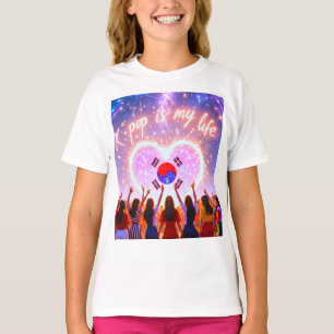 K-pop Is My Life Etched Across the Galaxy T-Shirt