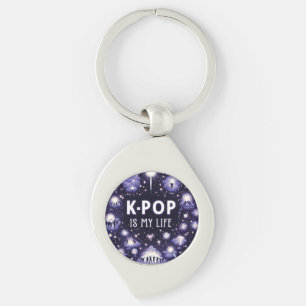 K-pop Is My Life Floating Among the Stars Key Ring