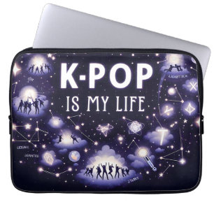 K-pop Is My Life Floating Among the Stars Laptop Sleeve