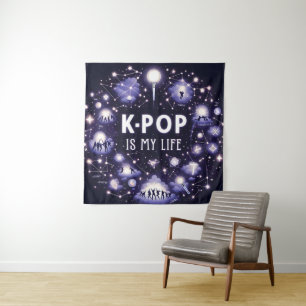 K-pop Is My Life Floating Among the Stars Tapestry
