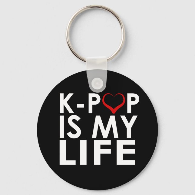 K-POP IS MY LIFE ♡ KEY RING (Front)