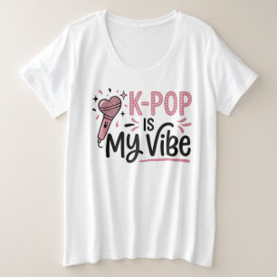 K-POP Is My Vibe Microphone Graphic Tee