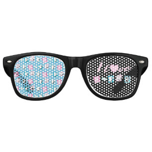 K-pop love korean music fan black pink blue retro sunglasses