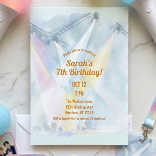 K Pop Preteen Birthday Invitation