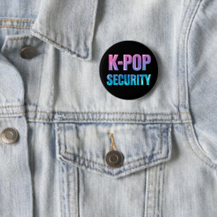 K-Pop Security Korean Pop Music Concert 6 Cm Round Badge