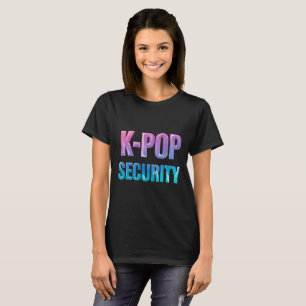 K-Pop Security Korean Pop Music Concert T-Shirt