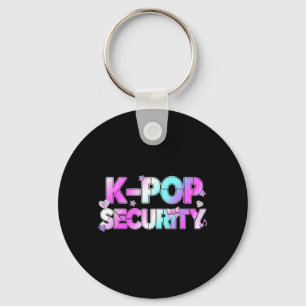 K-Pop Security Mum Dad Kids Funny Birthday Theme Key Ring