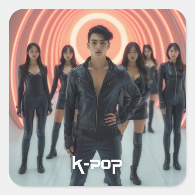K-POP SQUARE STICKER (Front)