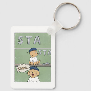 K-Pop STAAA Stray Puppy Inside Joke Fandom Key Ring